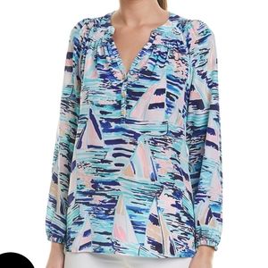 LILLY PULITZER Silk Elsa Top XXS